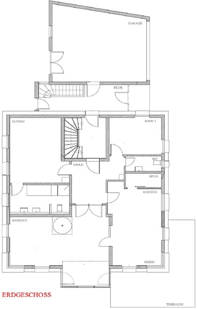 Схема 1 этаж дома